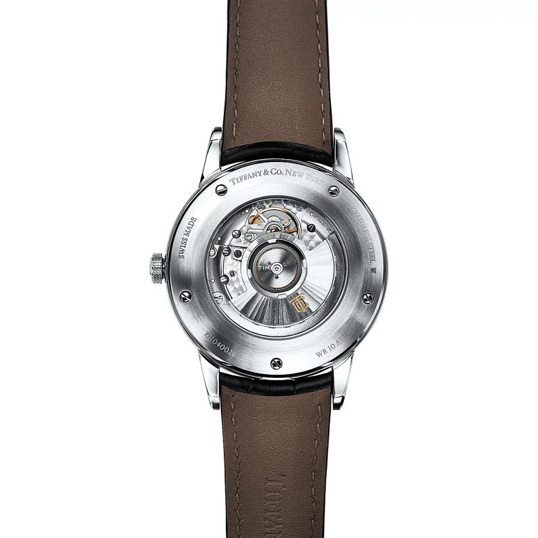 Tiffany,CT60 40mm,40mm,Stainless Steel,Blue,Automatic,Day,Sapphire,Crystal Glass,60166343