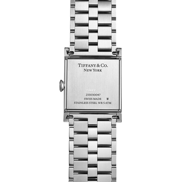 Tiffany,Union Square 27mm,27mm,Stainless Steel,Blue,Automatic,Square,Silver,73344581