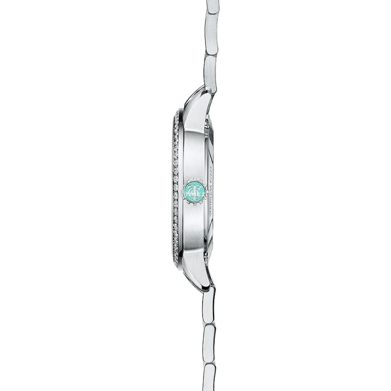 Tiffany,Atlas® 34mm,34mm,Stainless Steel,Blue,Automatic,Round,Silver,75417594