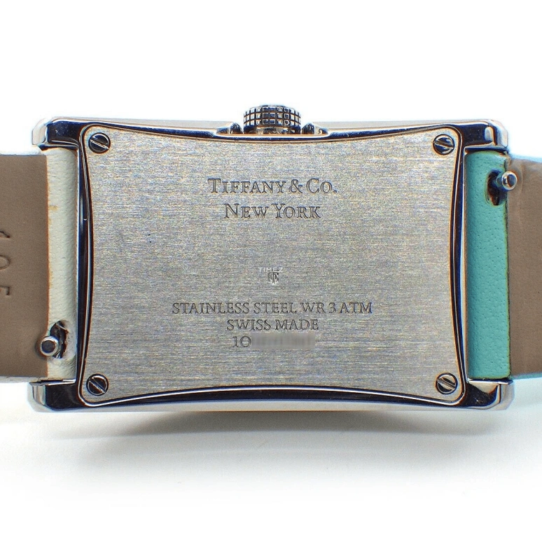 Tiffany,EAST WEST™ 37x22mm,37x22mm,Stainless Steel,White,Quartz,Sapphire,Crystal Glass,Square,2,2-HAND 37 X 22 