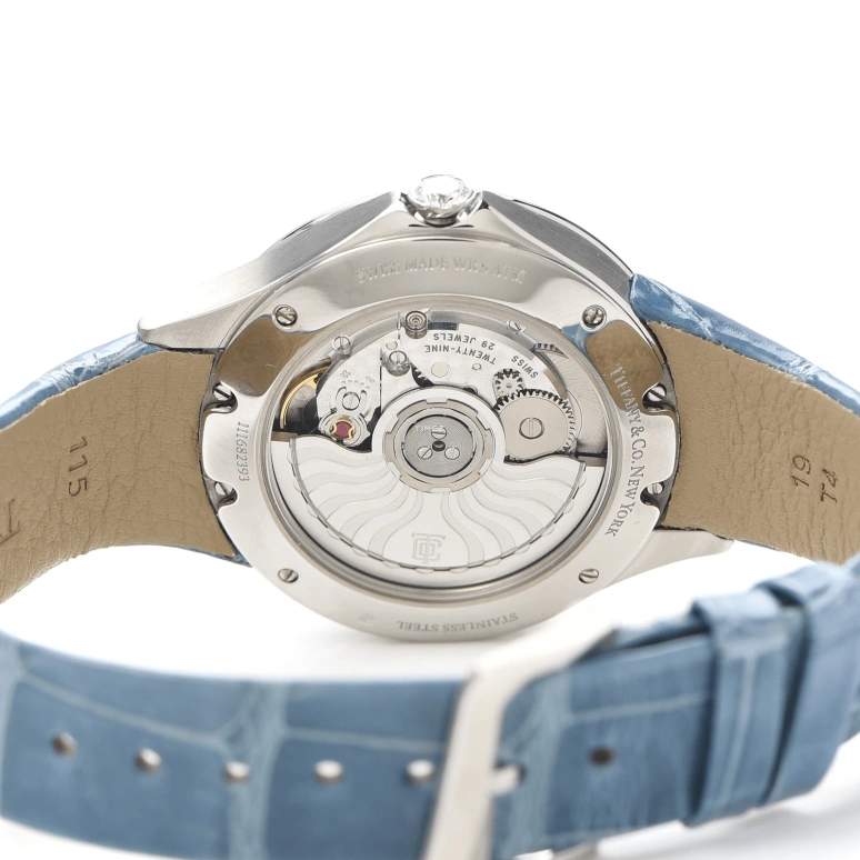 Tiffany,METRO 34mm,34mm,Stainless Steel,White,Automatic,Sapphire,Crystal Glass,Round,3,3-Hand 34 -01