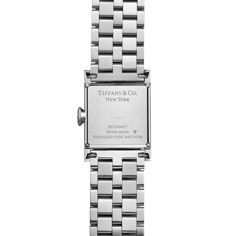 Tiffany,Union Square 20mm,20mm,Stainless Steel,White,Quartz,Square,Silver,73332532