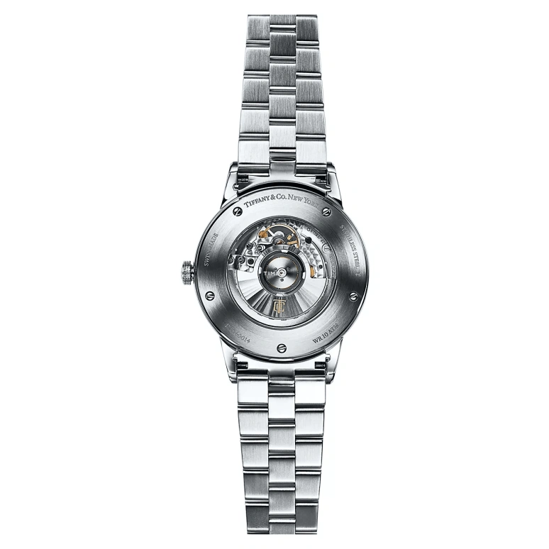 Tiffany,CT60 40mm,40mm,Stainless Steel,Blue,Automatic,Day,Sapphire,Crystal Glass,60166346