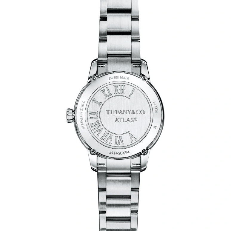Tiffany,Atlas® 34mm,34mm,Stainless Steel,White,Automatic,Round,Silver,75417586