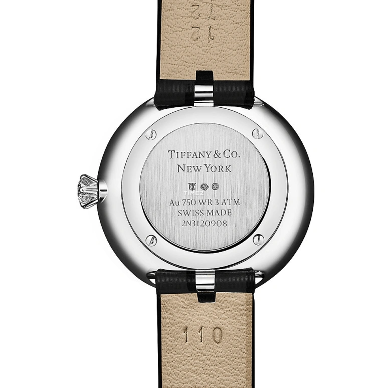 Tiffany,Eternity 32mm,32mm,White Gold,White,Quartz,Sapphire,Crystal Glass,Round,73580773