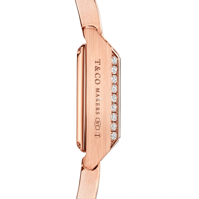 Tiffany,1837 MAKERS 16x16mm,16x16mm,Rose Gold,White,Quartz,Square,69345832