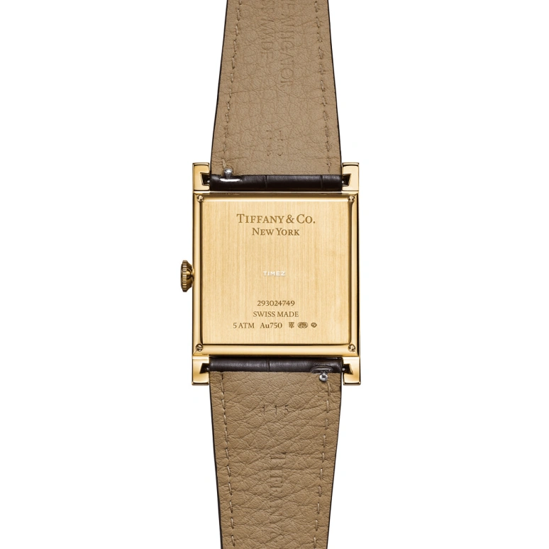Tiffany,Union Square 30mm,30mm,Yellow Gold,Stainless Steel,White,Automatic,Square,Gold,74862713
