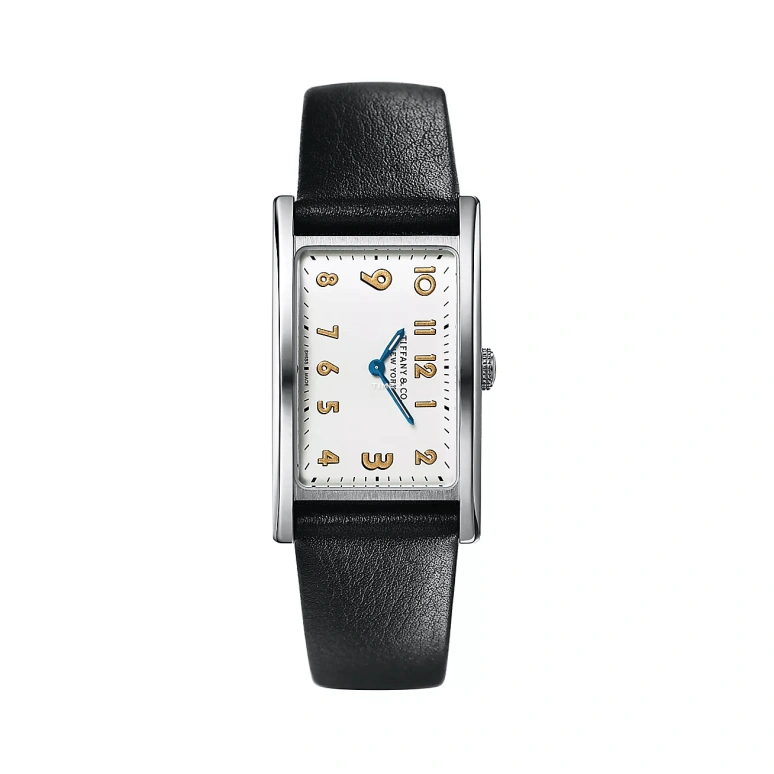 Tiffany,EAST WEST™ 37x22mm,37x22mm,Stainless Steel,White,Quartz,Sapphire,Crystal Glass,Rectangular,60166395
