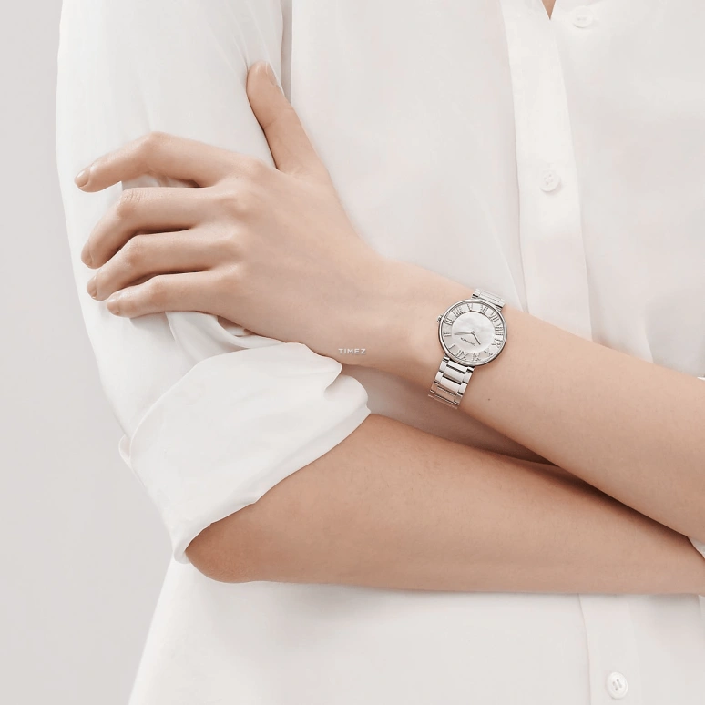 Tiffany,ATLAS 34mm,34mm,Stainless Steel,White,Quartz,Sapphire,Crystal Glass,Round,34 ,34 -03