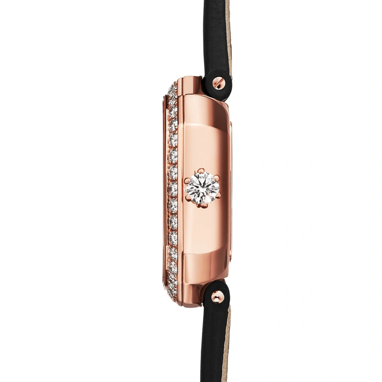Tiffany,Eternity 28mm,28mm,Rose Gold,Black,Quartz,Cushion,73580811