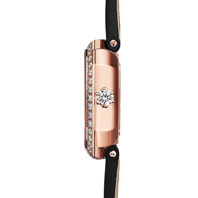 Tiffany,Eternity 28mm,28mm,Rose Gold,Black,Quartz,Cushion,73580803
