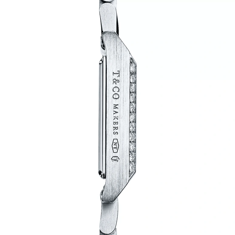 Tiffany,1837 MAKERS 22mm,22mm,Stainless Steel,Silver,Quartz,Sapphire,Crystal Glass,Square,67460510