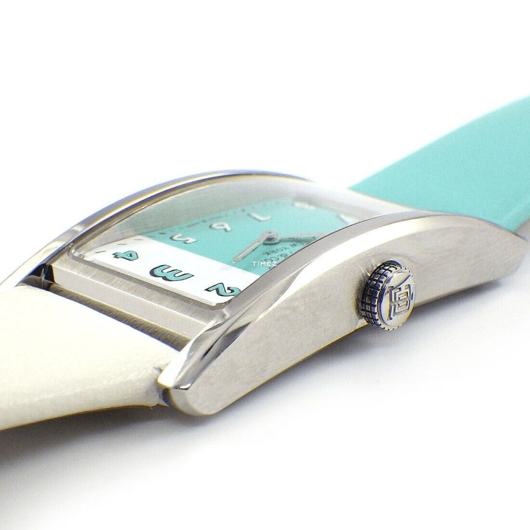 Tiffany,EAST WEST™ 37x22mm,37x22mm,Stainless Steel,White,Quartz,Sapphire,Crystal Glass,Square,2,2-HAND 37 X 22 