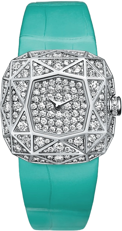Tiffany,Carat 128 30mm,30mm,White Gold,Silver,Quartz,Cushion,74863485