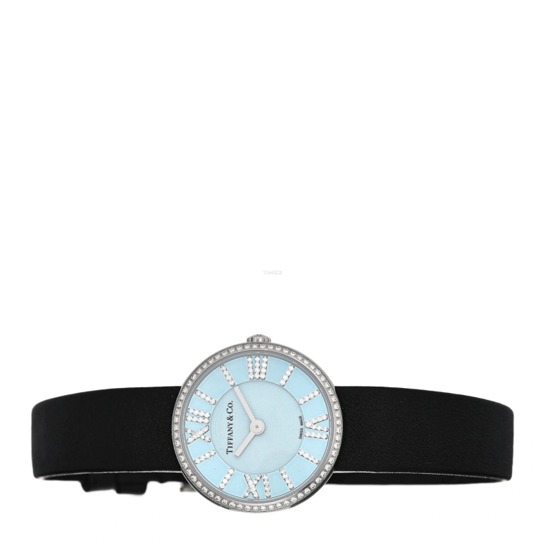 Tiffany,ATLAS 24mm,24mm,Stainless Steel,Ice Blue,Quartz,Sapphire,Crystal Glass,Round,2,2-Hand 24-07