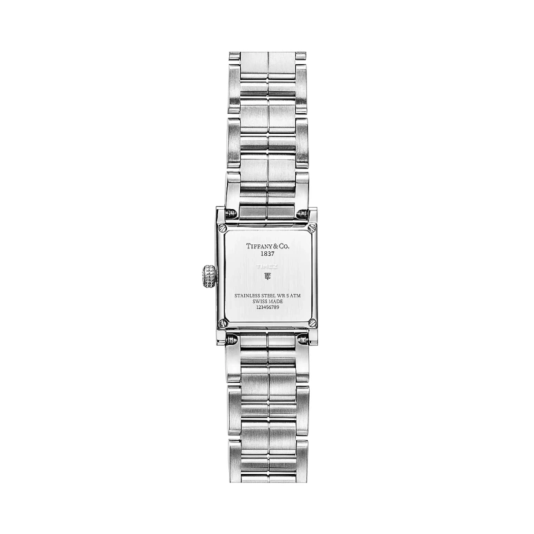 Tiffany,1837 MAKERS 16mm,16mm,Stainless Steel,Silver White,Quartz,Sapphire,Crystal Glass,Square,69345573