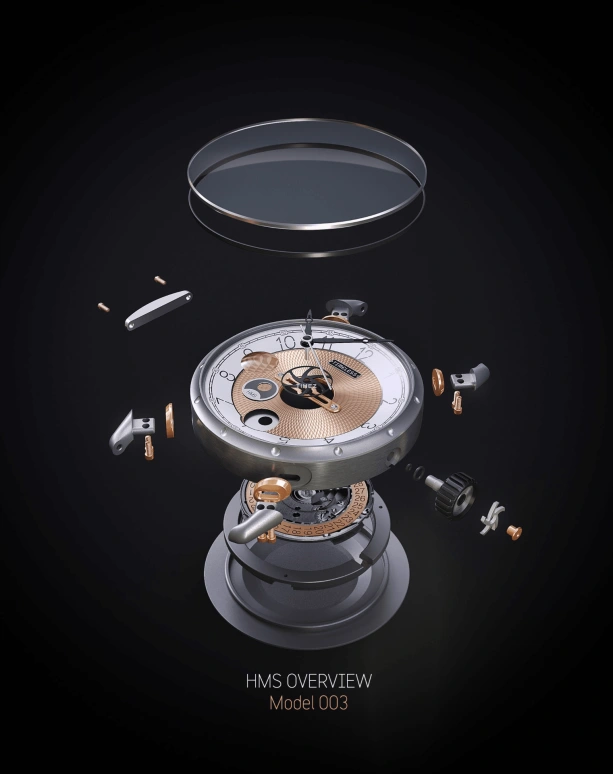 Timeless,Other 41.50mm,41.50mm,Stainless Steel,Rose Gold,White,Automatic,Day,44hours,003 WH,003 WH-G-BL