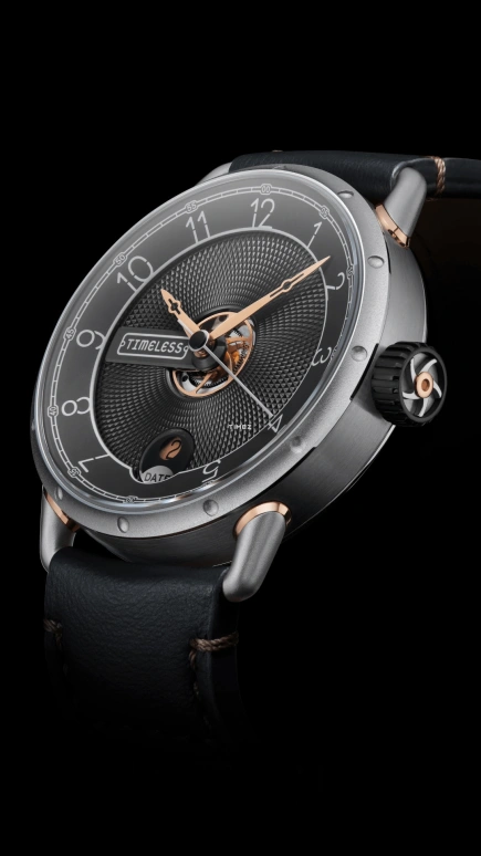 Timeless,Other 41.50mm,41.50mm,Stainless Steel,Black,Automatic,Day,44hours,002