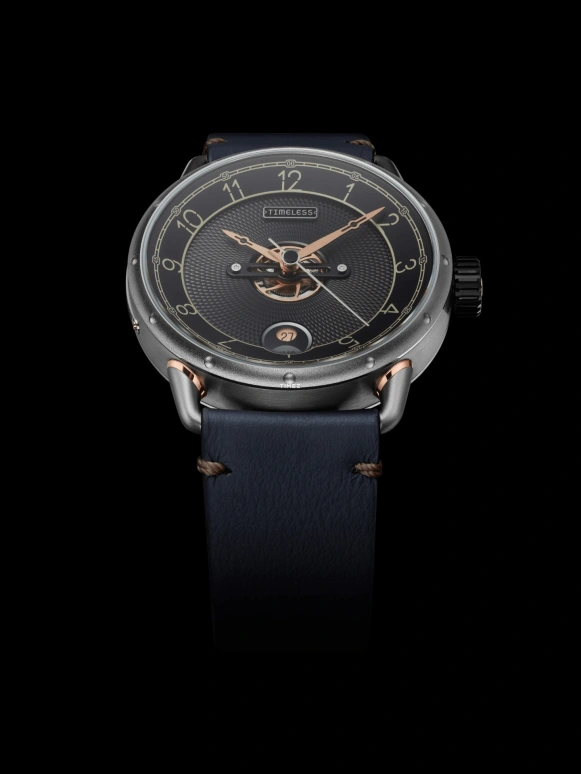 Timeless,Other 41.50mm,41.50mm,Stainless Steel,Black,Green,Automatic,Day,44hours,003 BK,003 BK-A-BL