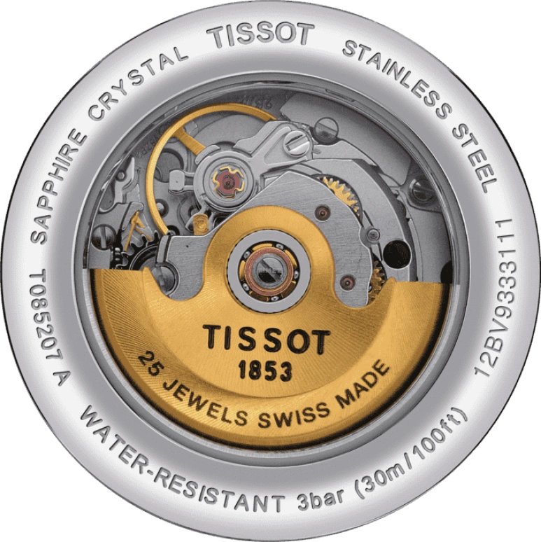 Tissot,Carson 29.50mm,29.50mm,Stainless Steel,Silver,Automatic,Date,38hours,T085,T085.207.16.013.00