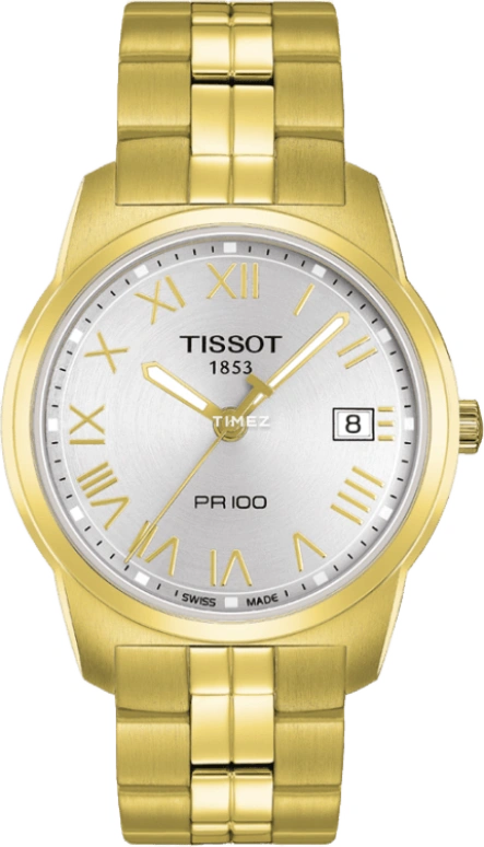 Tissot,PR 100 38mm,38mm,Stainless Steel,Silver,Quartz,Day,26280hours,T049,T049.410.33.033.01