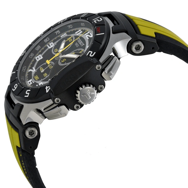 Tissot,T-Race 50.26mm,50.26mm,Stainless Steel,Black,Quartz,Chronograph,Day,T048,T048.417.27.057.13