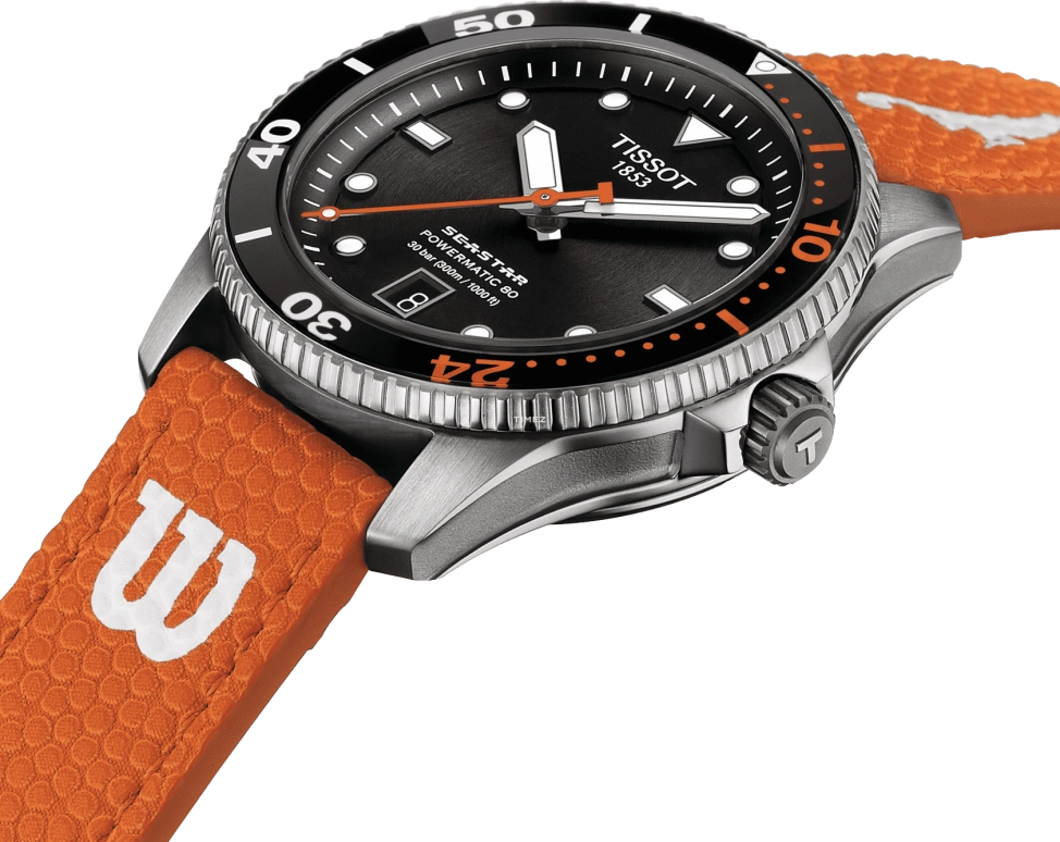 Tissot,Seastar 40mm,40mm,Stainless Steel,Black,Automatic,Big Date,In-house Caliber,T120,T120.807.17.051.00