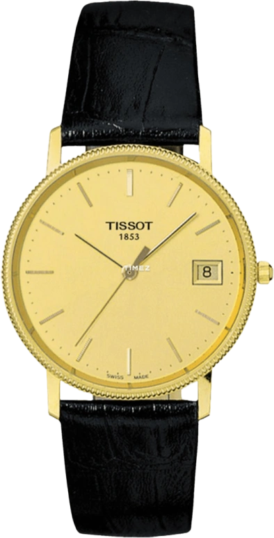 Tissot,T-Gold 33.50mm,33.50mm,Yellow Gold,Champagne,Quartz,Day,Sapphire,Crystal Glass,T71,T71.3.412.21