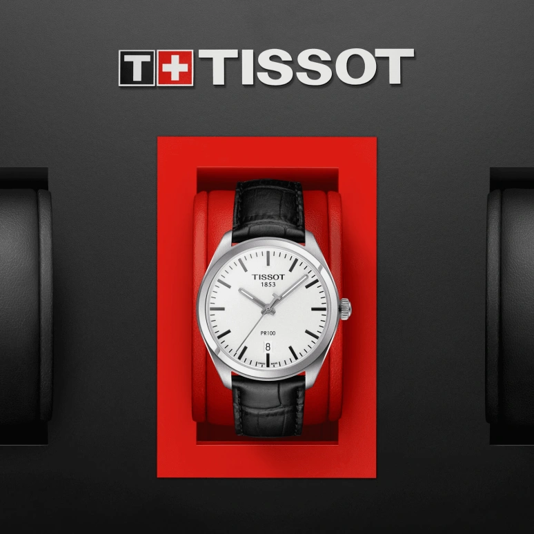 Tissot,PR 100 39mm,39mm,Stainless Steel,Silver,Quartz,Day,26280hours,T101,T101.410.16.031.00