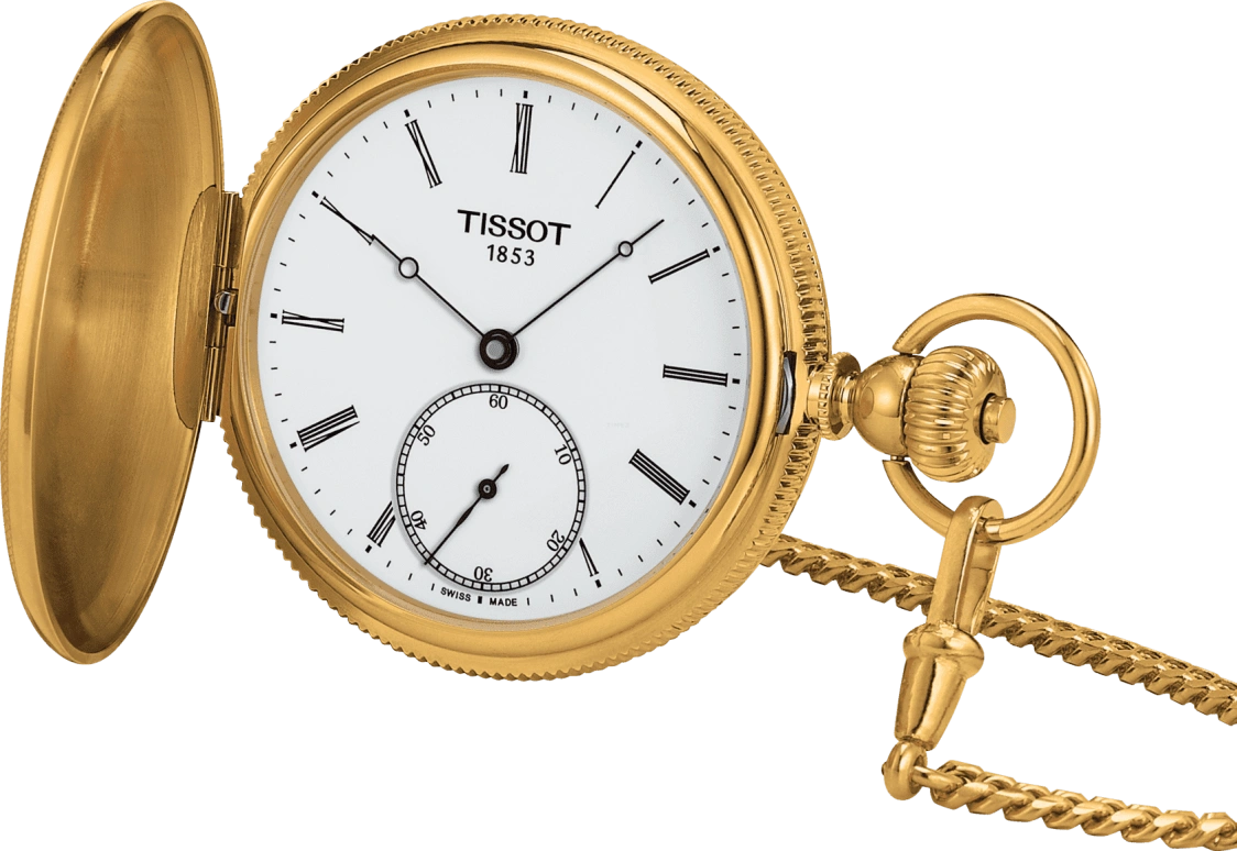 Tissot,T-Pocket 48.50mm,48.50mm,Stainless Steel,White,Handwound,46hours,Mineral,T867,T867.405.39.013.00
