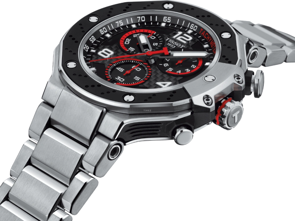 Tissot,T-Race 45mm,45mm,Aluminium,Stainless Steel,Black,Quartz,Chronograph,Day,T141,T141.417.11.057.00