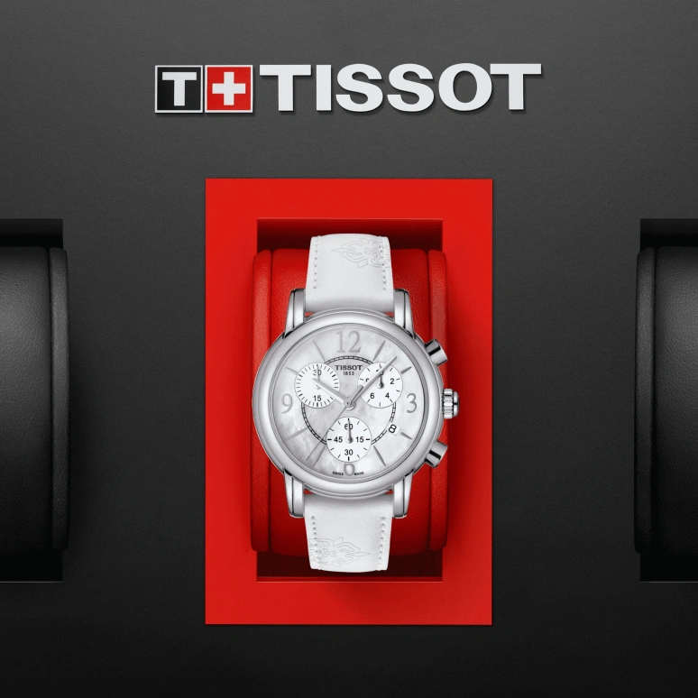 Tissot,T-Gold 35mm,35mm,Stainless Steel,White,Quartz,26280hours,Sapphire,Crystal Glass,T050,T050.217.17.117.00