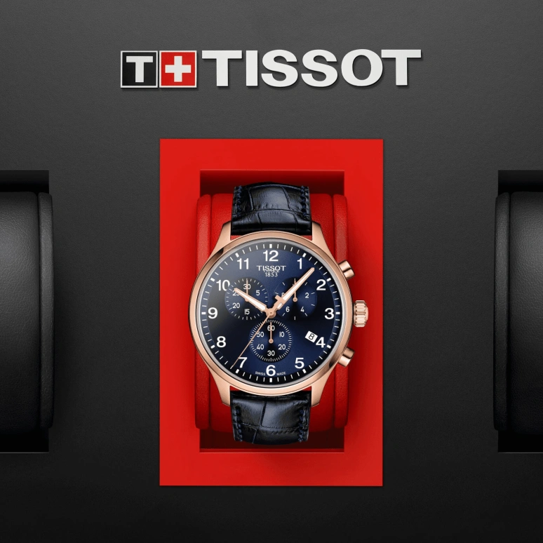 Tissot,Chrono 45mm,45mm,Stainless Steel,Blue,Quartz,Chronograph,Day,T116,T116.617.36.042.00