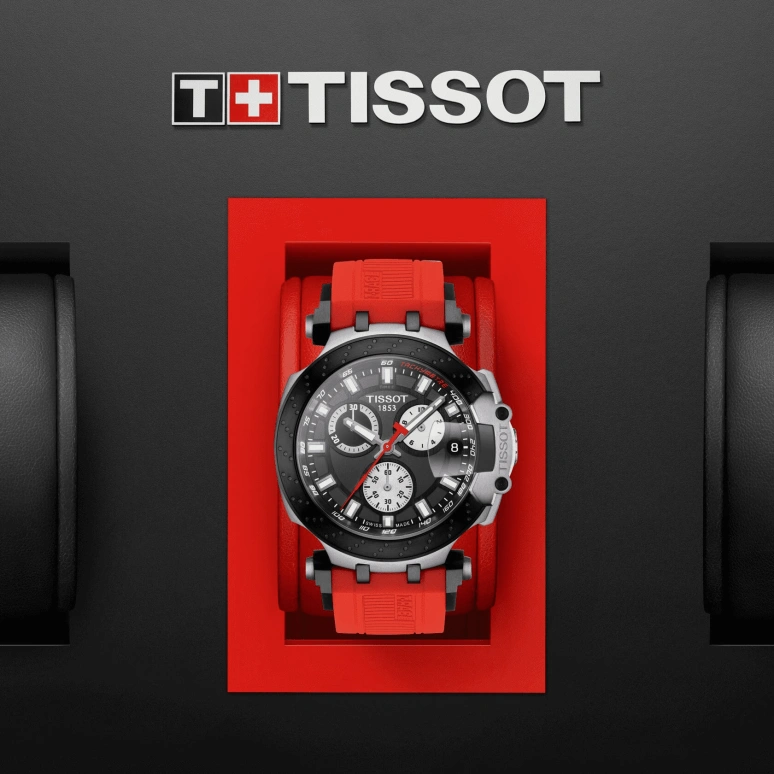 Tissot,T-Race 43mm,43mm,Stainless Steel,Black,Quartz,Chronograph,Date,Rattrapante,T115,T115.417.27.051.00