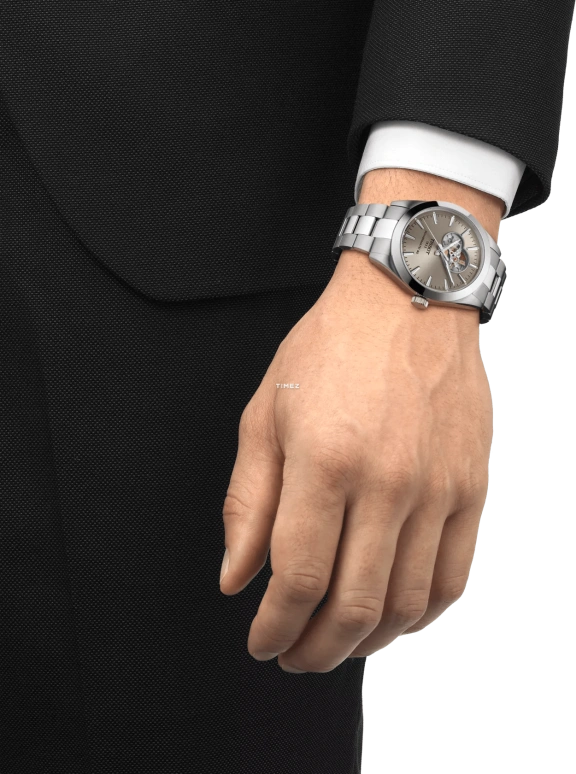 Tissot,Gentleman 40mm,40mm,Stainless Steel,Silver,Automatic,In-house Caliber,Sapphire,T127,T127.407.11.081.00