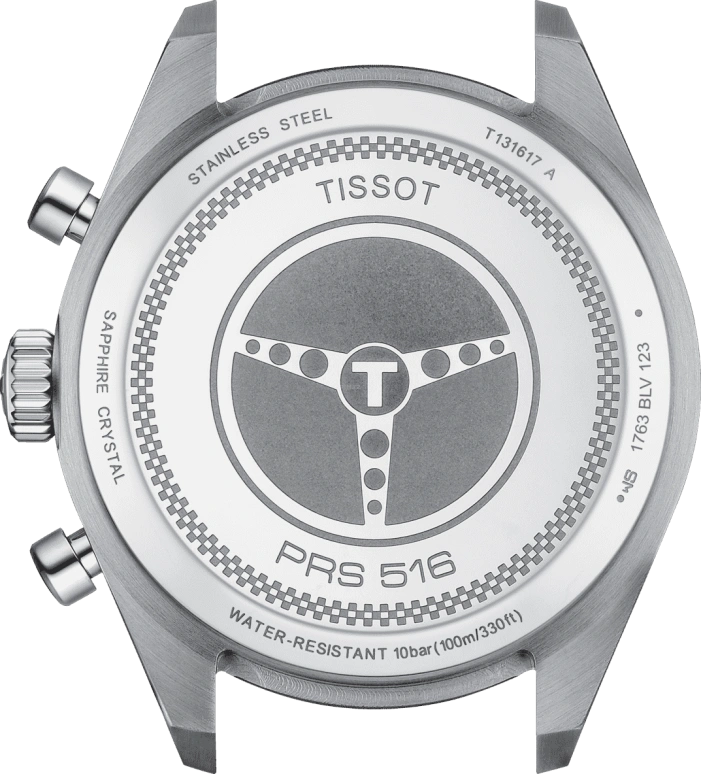 Tissot,PRS 516 45mm,45mm,Stainless Steel,Silver,Quartz,Chronograph,Day,T131,T131.617.16.032.00
