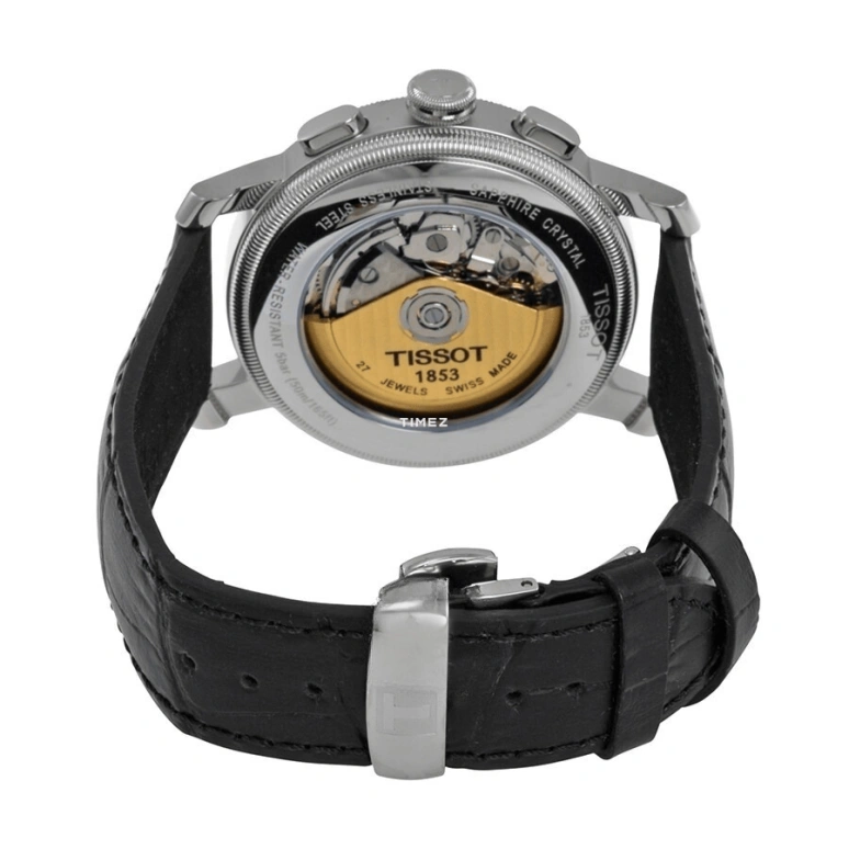 Tissot,Bridgeport 42mm,42mm,Stainless Steel,Black,Automatic,Chronograph,Day,T097,T097.427.16.053.00