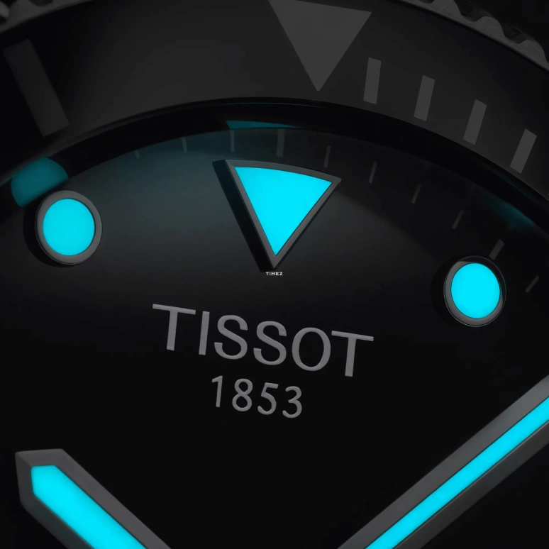 Tissot,Seastar 40mm,40mm,Stainless Steel,Black,Quartz,Day,26280hours,T120,T120.410.27.051.00