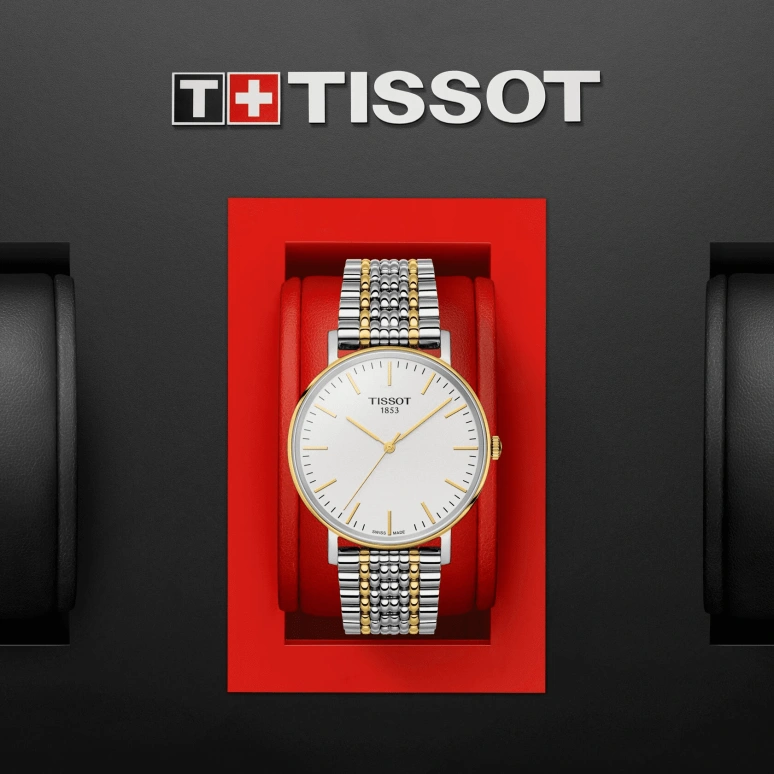 Tissot,Everytime 38mm,38mm,Stainless Steel,Silver,Quartz,Day,Sapphire,T109,T109.410.22.031.00