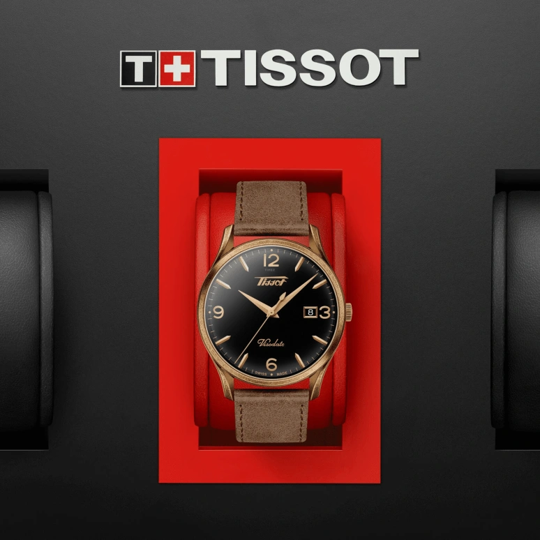 Tissot,Heritage 40mm,40mm,Stainless Steel,Black,Quartz,Chronograph,Date,T118,T118.410.36.057.00