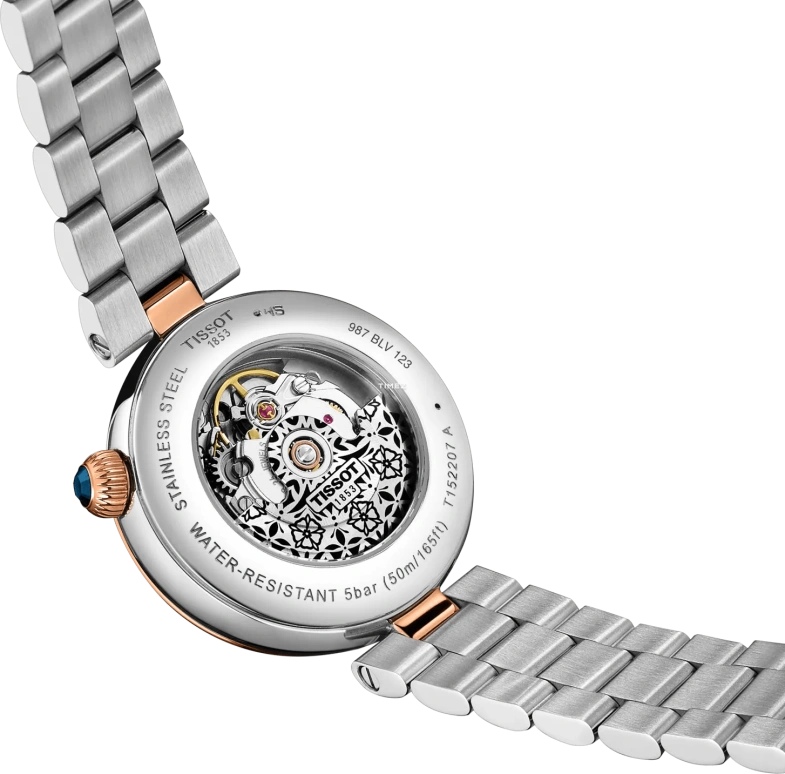 Tissot,Bellissima 28mm,28mm,Stainless Steel,White,Automatic,Day,Sapphire,Crystal Glass,T152,T152.207.22.111.00