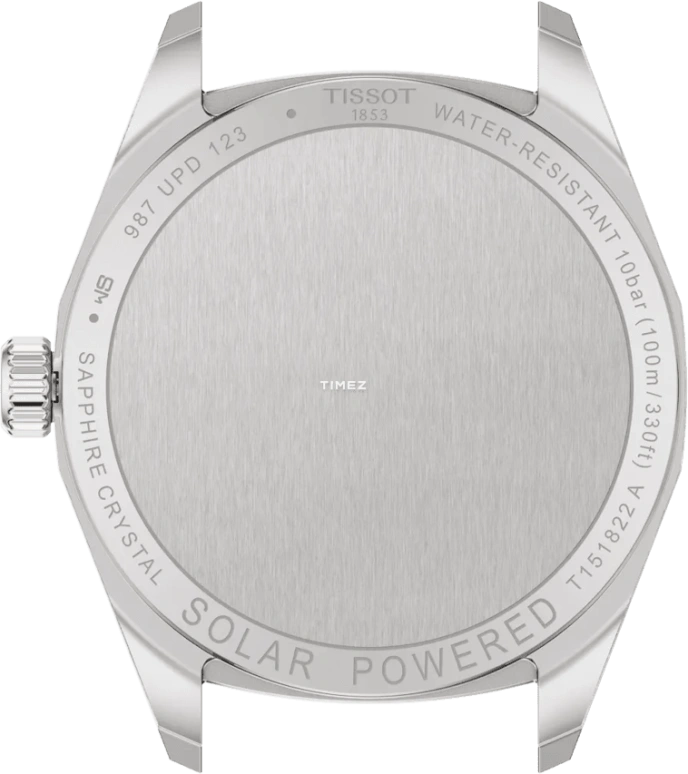Tissot,PRC 100 34mm,34mm,Stainless Steel,Silver,Quartz,Eco-Drive,Day,Solar Charging,T151,T151.822.22.031.00