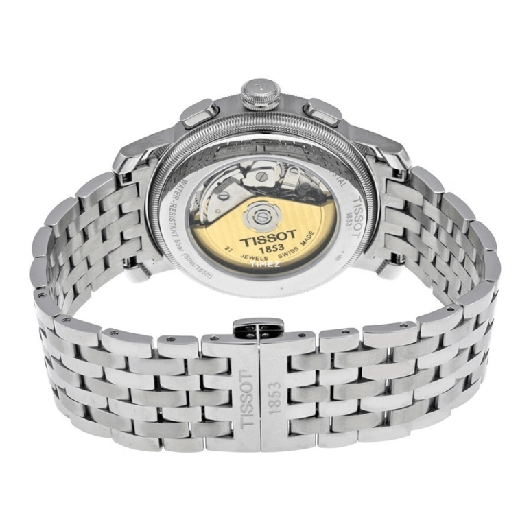 Tissot,Bridgeport 42mm,42mm,Stainless Steel,Silver,Automatic,Chronograph,Day,T097,T097.427.11.033.00