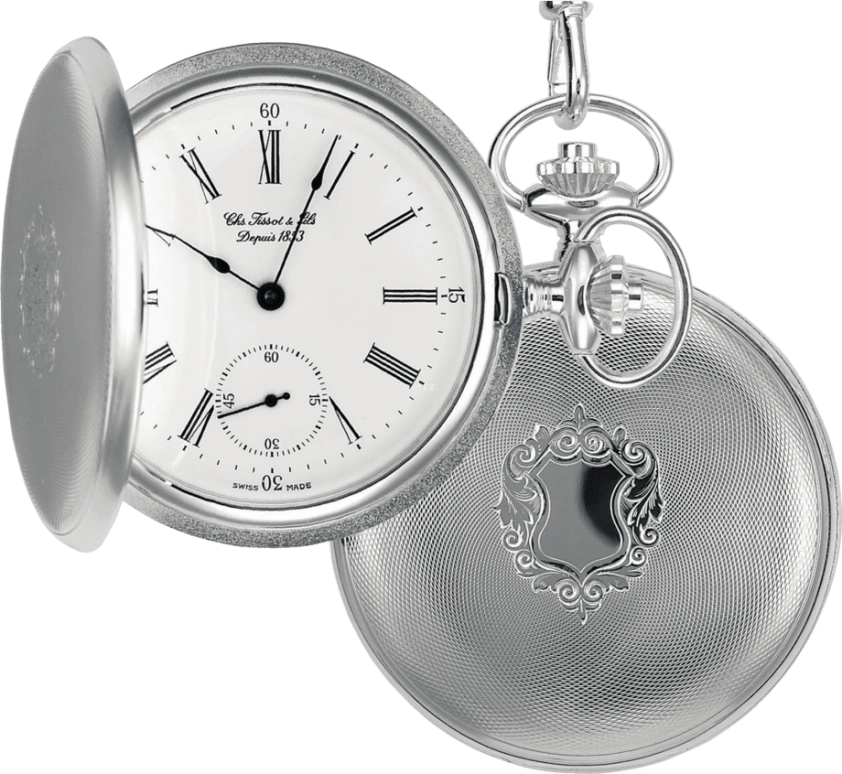 Tissot,T-Pocket 50.50mm,50.50mm,Silver,White,Handwound,46hours,Mineral,T83,T83.1.452.13