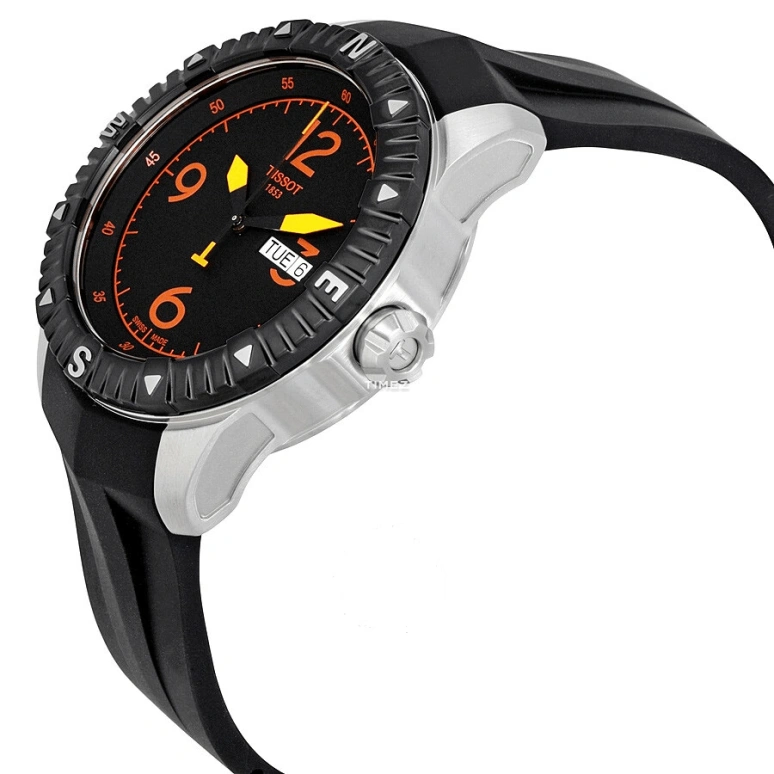Tissot,T-Sport 44mm,44mm,Stainless Steel,Black,Automatic,Date,Day,T062,T062.430.17.057.01