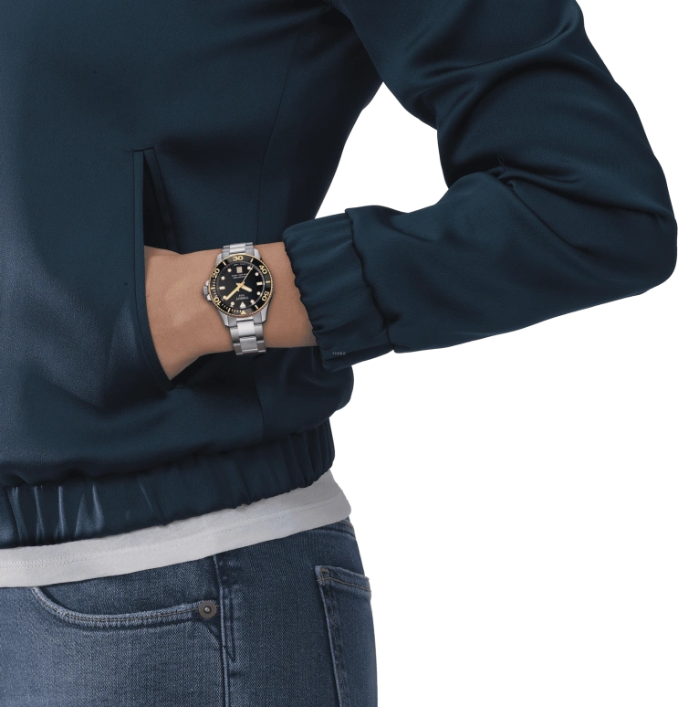 Tissot,Seastar 36mm,36mm,Stainless Steel,Black,Quartz,Date,26280hours,T120,T120.210.21.051.00