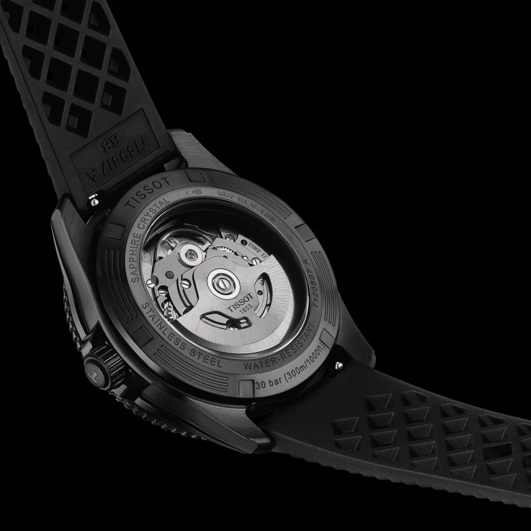 Tissot,Seastar 40mm,40mm,Stainless Steel,Blue,Automatic,Day,In-house Caliber,T120,T120.807.37.041.00