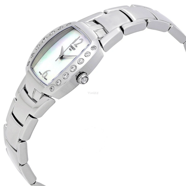 Tissot,T-Trend 34.82mm,34.82mm,Stainless Steel,White,Quartz,26280hours,Sapphire,Crystal Glass,T053,T053.310.61.112.00
