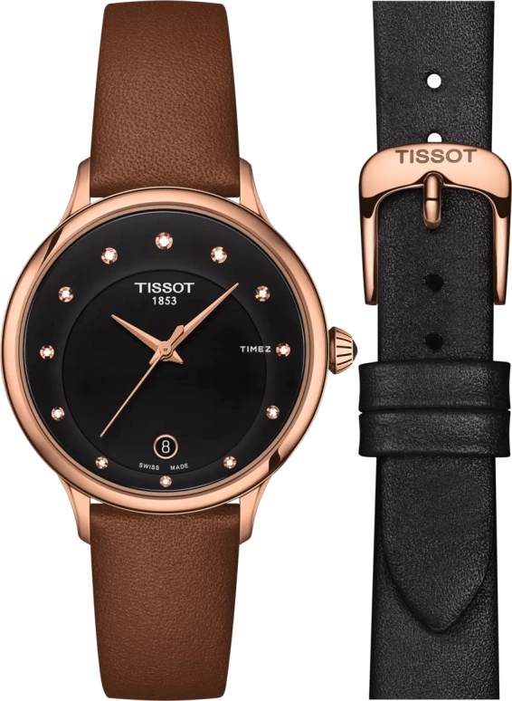 Tissot,Odaci-T 33.17mm,33.17mm,Stainless Steel,Black,Quartz,Day,Sapphire,T1332103605600