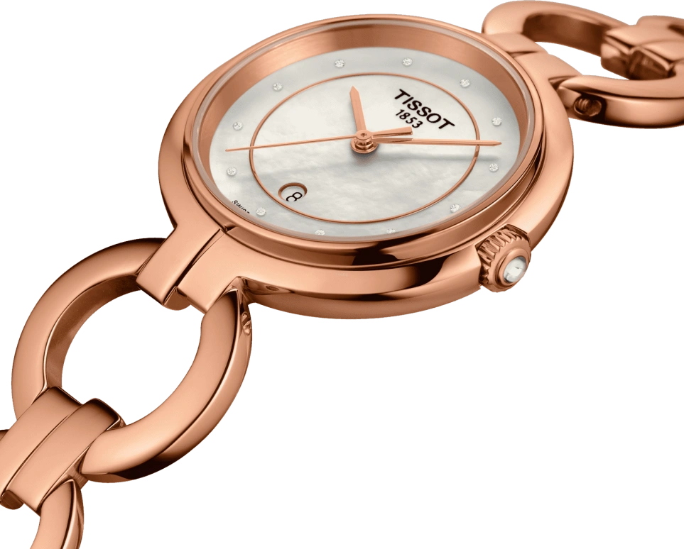 Tissot,T-Lady 30mm,30mm,Stainless Steel,White,Quartz,Date,26280hours,T094,T094.210.33.116.01